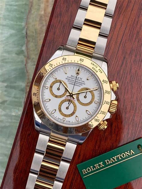 rolex acaio quadrante bianco 2001|Rolex Daytona 116523 Panna Dial Ser K 2001 Box&Paper.